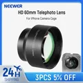 NEEWER Teleobiettivo HD da 60 mm Ingrandimento 2X per iPhone 15 pro Max/Samsung/Xiaomi Custodia per gabbia per telefono con adattatore per obiettivo da 17 mm