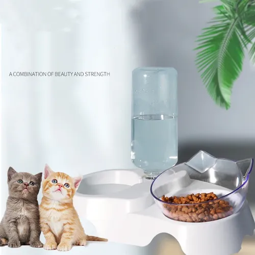 Katzenfutter Schüssel Haustier automatische Feeder Wassersp ender Hund Katze Futter behälter