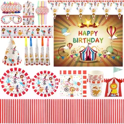 LYus-Fournitures de décoration de fête d'anniversaire sur le thème du tigre couverts de poulet
