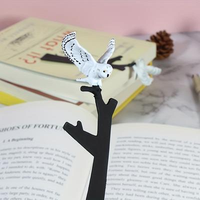 1pc Wizard Snowy Owl Bookmark For Book Folder, Cut...