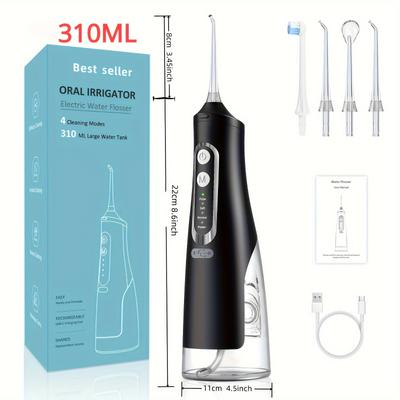 Oral Irrigator Usb Rechargeable Water Flosser Port...