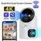 4k Ptz Wireless Ip Camera 5g Wifi Dual-lens Dual-screen Camera Automatic Tracking Baby Care Monitor Street Security Camera