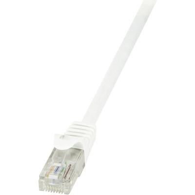 Logilink - CP2061U RJ45 Netzwerkkabel, Patchkabel cat 6 u/utp 3.00 m Weiß mit Rastnasenschutz 1 St. Image