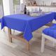 PETTI Artigiani Italiani - Rechteckige Tischdecke, Elegante Tischdecke, einfarbige Tischdecke aus Baumwolle, Tischabdeckung für Küche, elektrische Blaue Tischdecke für 6 Plätze (140 x 180 cm), 100%