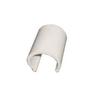 1pz Clips Pvc Bianco Per Serre Pz.100 - Per Tubi Da Mm.25