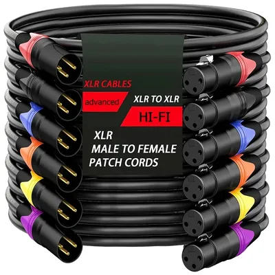 XLR Male to XLR Female Cable For Professional Recording Extension Line Balanced XLR Mixer Speaker