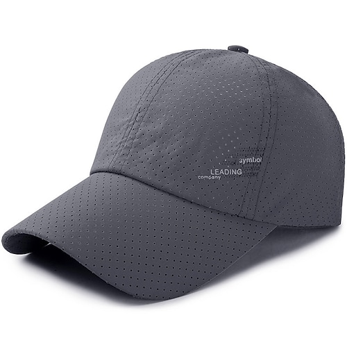 Herren Cap Basecap Sonnenhut Kappe Schwarz Weiß Polyester Modisch Brautkleider schlicht Strasse Täglich Glatt Einstellbar Sonnenschutz Atmungsaktiv Image
