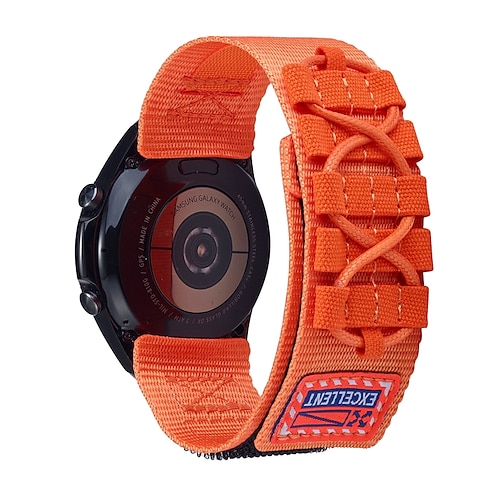 Uhrenarmband für Samsung Galaxy Watch 7/6/5/4 40/44mm, Galaxy Watch 5 Pro 45mm, Galaxy Watch 6/4 Classic 42/46/43/47mm, Watch 3, Active 2, Gear S3 S2 Nylon Ersatz Gurt Geflochten Luxus Verstellbar Image