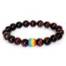 Pride Rainbow Bracelet GAY Bracelet Volcano Stone Bead Bracelet