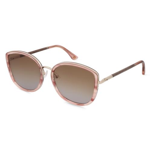 Woodfellas 11725 SHIFT Damen-Sonnenbrille Vollrand Cateye Holz-Gestell, braun