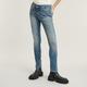 Skinny-fit-Jeans G-STAR RAW "Lhana Skinny Jeans" Gr. 26, Länge 32, blau (sun faded biscay blue) Damen Jeans Röhrenjeans mit Wohlfühlfaktor durch Stretchanteil