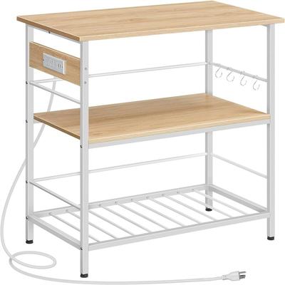 Kitchen Island with Storage - 18.9"D x 35.4"W x 35.8"H