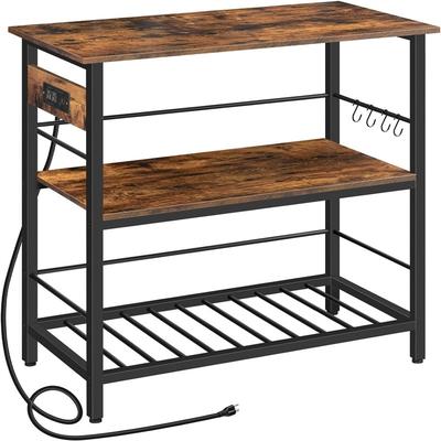 Kitchen Island with Storage - 18.9"D x 35.4"W x 35.8"H