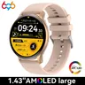 "2024 Men Blue Tooth Call 1.43 ""AMOLED Lady Smart Watch Heartrate Voice Assistant Fitness Sports"