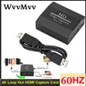4K 60hz Loop Out HDMI Capture Card Audio Video Aufnahme Platte Live-Streaming USB 2 0 1080p Grabber