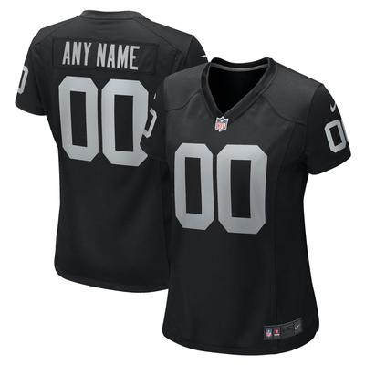 Las Vegas Raiders Nike Game Heimtrikot - Schwarz - Personalisiert - Damen Image