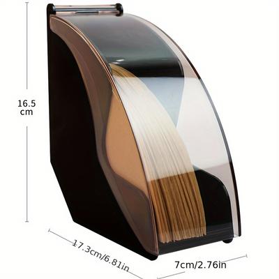 TEMU 1pc Coffee Filter Paper Box Coffee Bar Storage Rack Acrylic Hand Coffee Dustproof Filter Paper Box Coffee Utensils Image