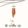 1pc, Bamboo Vintage Wind Chime, Wood Chip Combination Bamboo Wind Chime, Bamboo Bell Hanging Ornament, Bamboo Crafts Wind Chime