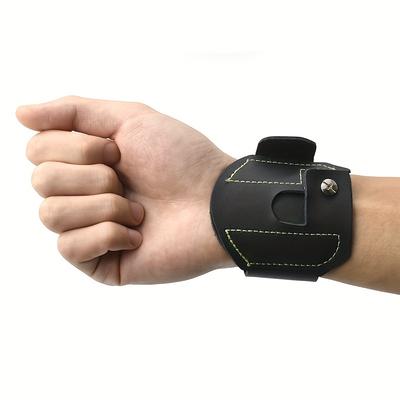 1pc Slingshot Wristband Fishing Reel Holder Guard Capture Glove Adjustable Strap