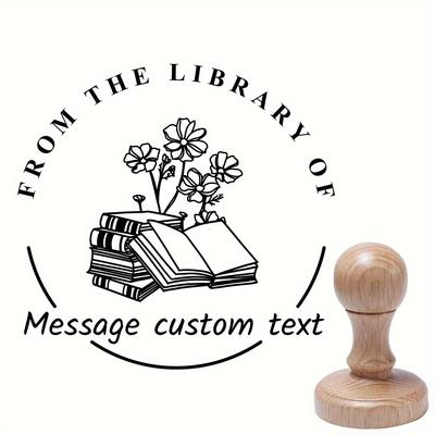 Customized Book Stamp - From The Library Of - Pers...