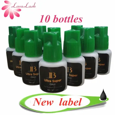 10 bottles/lot IB Ultra super Glue Individual fast drying eyelash extensions glue green cap