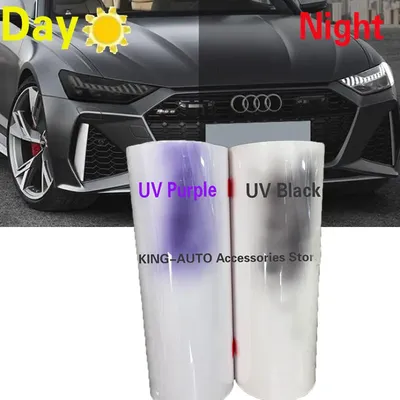 Car PPF Paint Photochromic Film UV Color Change Headlight Protection Film Self-healing Anti-scratch