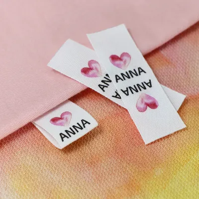Sewing labels / Custom brand labels, Clothing labels, Sewing, Fabric 100% cotton, custom text