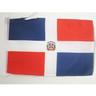 AZ FLAG Bandiera Repubblica Dominicana 45x30cm - BANDIERINA Dominicana 30 x 45 cm cordicelle