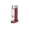 Add4902rd - Red Soda Machine Con Finiture Cromate + Bombola Di Co² Da 425 g + 1 Bottiglia In Pet Da