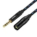 TS 1/4 to XLR Unbalanced Cable Mono 6.35mm to XLR Cord Quarter inch Male to XLR Male Mic Cable for Dynamic Microphone 6.35TRS-XLR male 3m