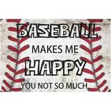 Vintage Baseball Baseball Makes Me Happy You Not So Much Baseball Sports Rustic 1000 Pieces for Christmas Puzzle Jigsaw Puzzles for Adults 1000 Pieces and Up Puzzle 29.5x19.7 Inch