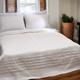 White Luxury Cotton Satin Quilted Bed Sets & Quilts, Sizes Available