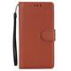 GLLDS Wallet Case for iPhone 13/13 Pro/13 Pro Max, PU Leather Flip Phone Case with Card Slot, Stand Holder, Magnetic Closure Wrist Strap TPU Protective Phone Cases,Brown,13pro 6.1"