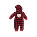 Just One You Made by Carter's Long Sleeve Outfit: Red Checkered/Gingham Bottoms - Size 3 Month