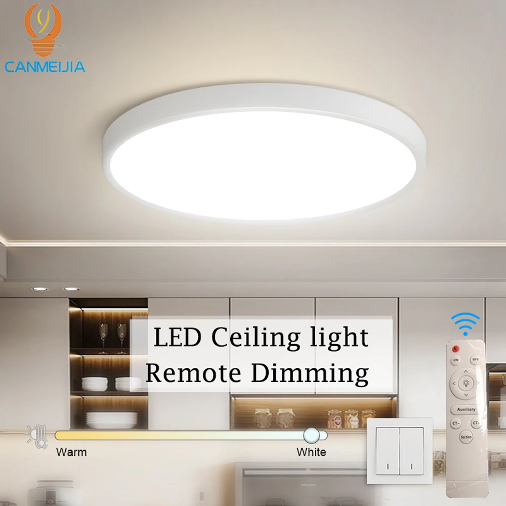 LED Decke Lampe Fernbedienung Decke Kronleuchter Moderne Glanz Smart Dimmbare Led Decke Beleuchtung Leuchte Für Wohnzimmer Hause