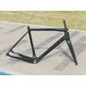 FE-02 solo telaio: Full Carbon UD Matt Gravel Bike Bicyce Thru Axle Flat Mount Gravel Frame senza