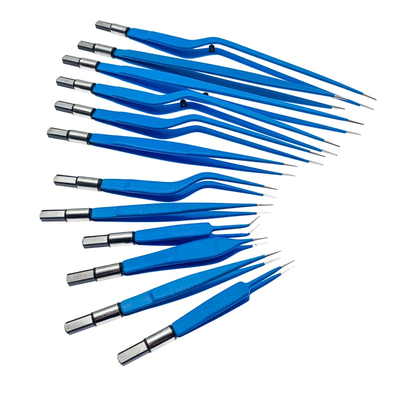 Elektrochirurgische EU-isolierte bipolare wiederverwendbare Pinzette Ophthalmologische chirurgische Elektrokoagulationspinzette Image