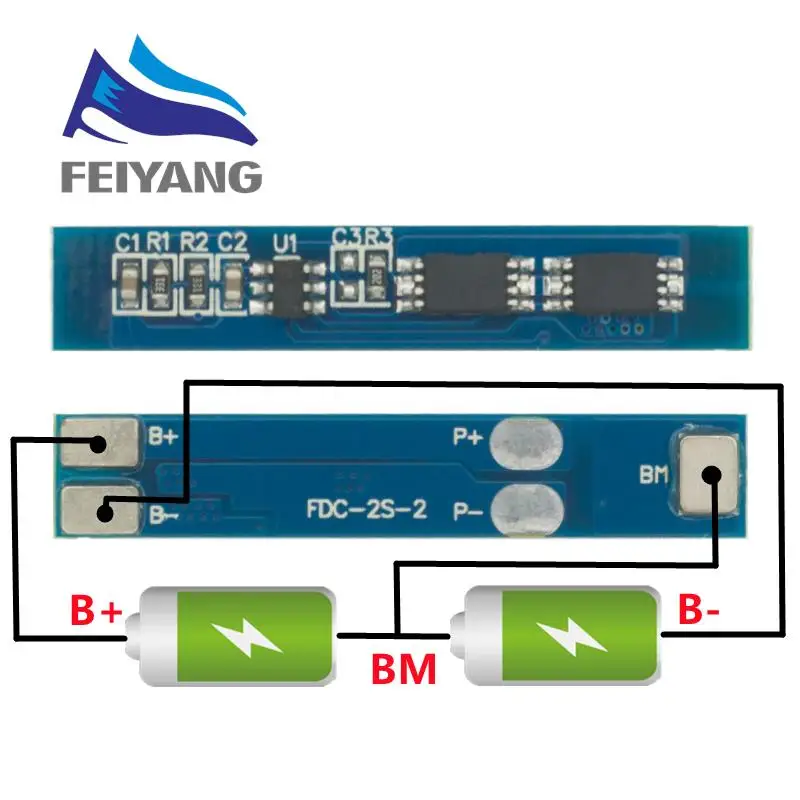 1PCS 2S 3A Li-Ion Lithium-Batterie 7,4 v 8,4 V 18650 Ladegerät Schutz Bord bms pcm für li-ion lipo batterie zelle pack Image