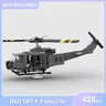 Bell UH-1 iroquot elicottero modello MOC Building Blocks fai da te assemblare mattoni educativi