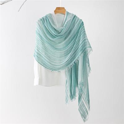 Women's Rectangle Scarf Street Daily Date Blue Pink Scarf Stripe