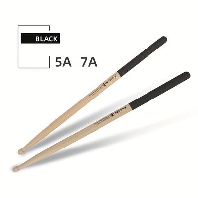 TEMU 1 Pair Maple Drum Stick 5a/7a Anti Slip Drum Stick Adult Electronic Drum Drum Stick Color Beginner Drum Hammer