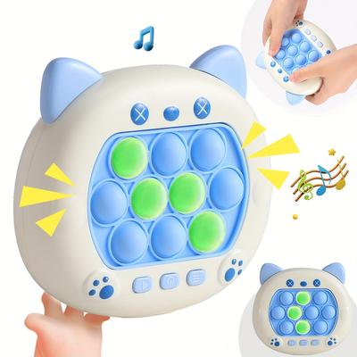 Press And Play Puzzle Game, Speed Push Game Console, Toy, Some Button Lights Have Random Colors