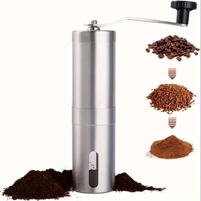 Manual Coffee Bean Grinder Stainless Steel Hand Coffee Mill Ceramic Burr For , Drip Coffee, Espresso