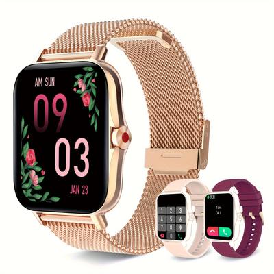 A Women's Smartwatch Compatible With Both And Android Phones, Equipped With A Health /message Review/assistant/multi Sport Mode/music Playback Watch, Making It A Great Gift For Women