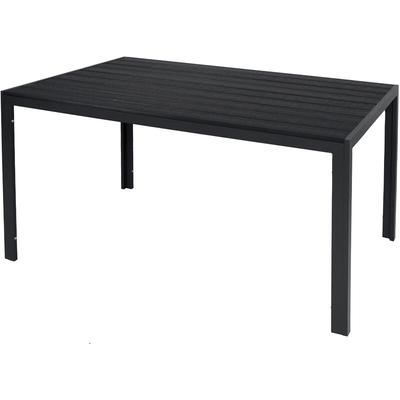 Mojawo - Alu Polywood Gartentisch anthrazit/schwarz 125x70x74cm-MMC372234-neu Image