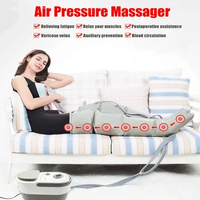 Air Wave Pressure Massager Continuous Compression Circulator Leg Arm Waist Leg Massageing Machine