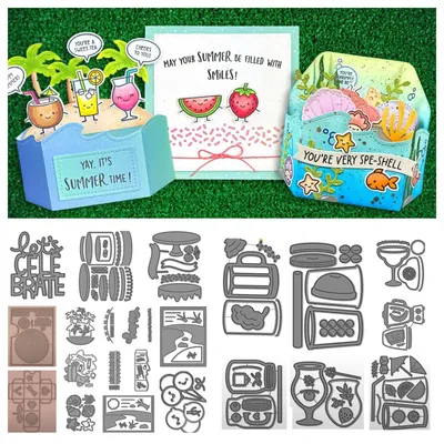 Build-a-Sentiment: Birthday Outline Add-On Metal Cutting Dies Stencils Sentiment Stamps DIY Handmade