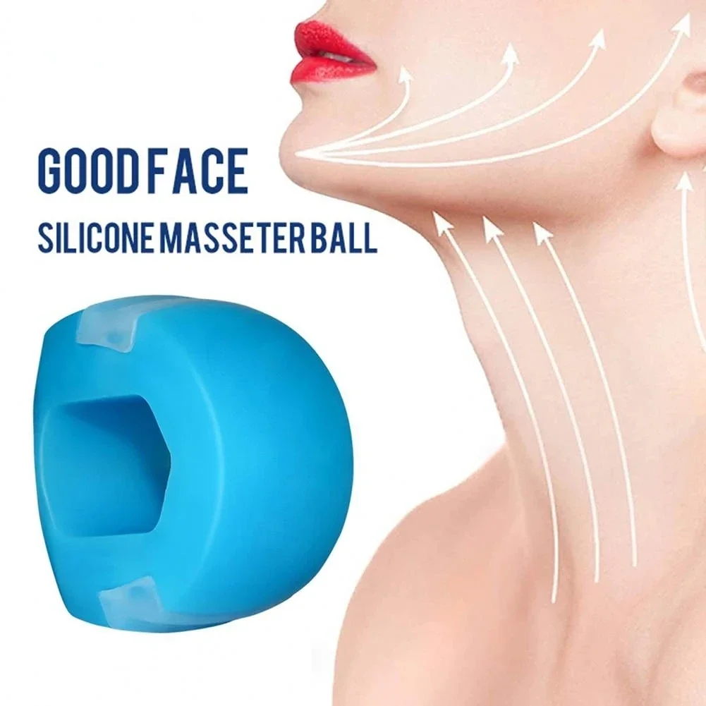 Fitness Jawline Exercise Stress Ball Face Jaw Exerciser Trainer Muscle Simulator for Cheekbones Trainer Jawliner Jaw Liner