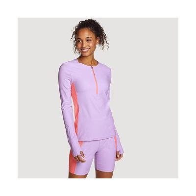 Eddie Bauer Plus Size Women's Shoreline Long-Sleeve Rashguard - Lilac - Size 3X