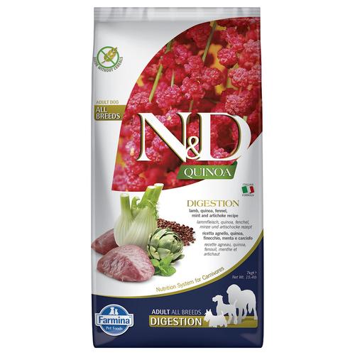 7kg N&D Quinoa Adult Digestion Lamm und Fenchel Farmina Hundefutter trocken
